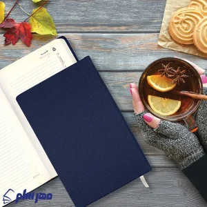 سررسید اروپایی چرم 1405 سرمه ای