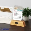 تقویم رومیزی چوبی